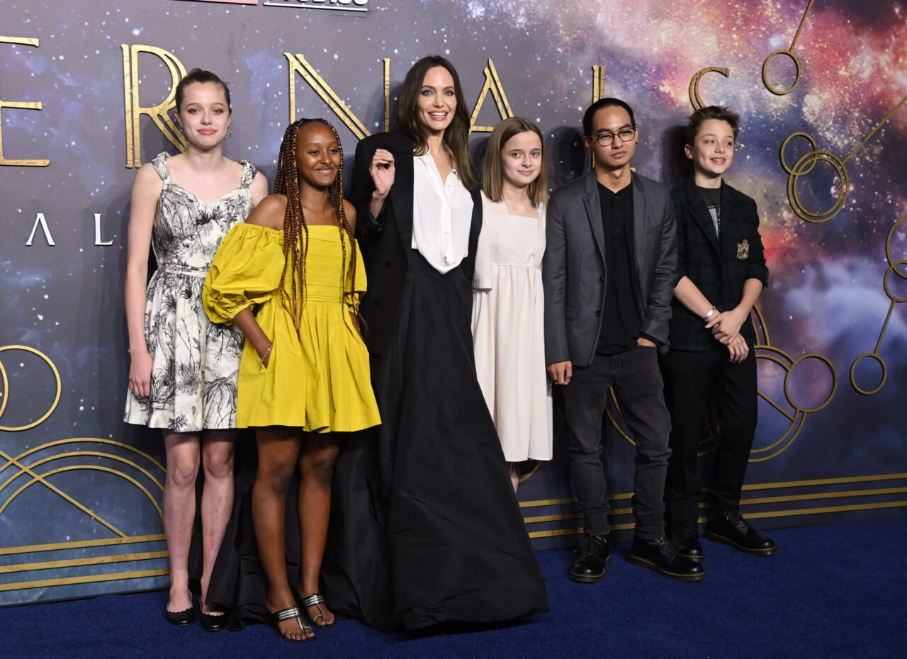 "The Eternals" UK Premiere - Red Carpet Arrivals Brad Pitt and Angelina Jolie’s kids Pax, Zahara, Shiloh and Knox enjoy rare outing